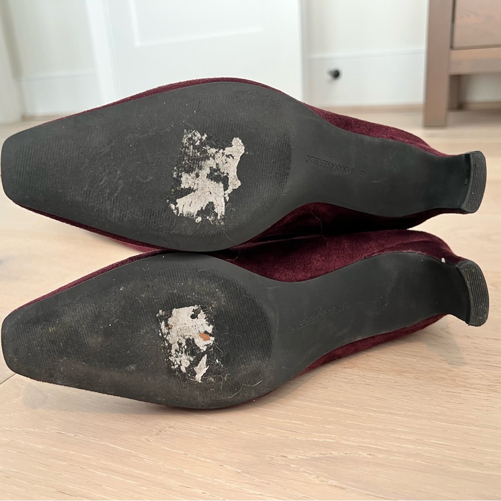 Banana Republic Deep Burgundy Slouchy Heeled Boots - Picture 5 of 5